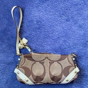 Coach Wristlet with Adjustable Strap